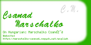 csanad marschalko business card